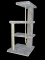 39 inch Half Spiral Cat Tree that can be used as feline stairs to get to their favorite high places. Braided rope toy attached to bottom of highest shelf for hours of fun! $109.99, fully assembled cat furniture with only $25 shipping.